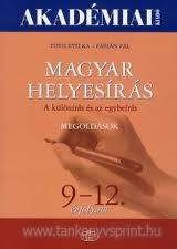 Magyar helyesrs 9-12.vf.-Megoldsok