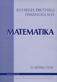 Egys. rettsgi fgy. matematikbl-25 szb.ttel