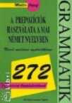 A prepozcik hasznlata a mai nmet nyelvben